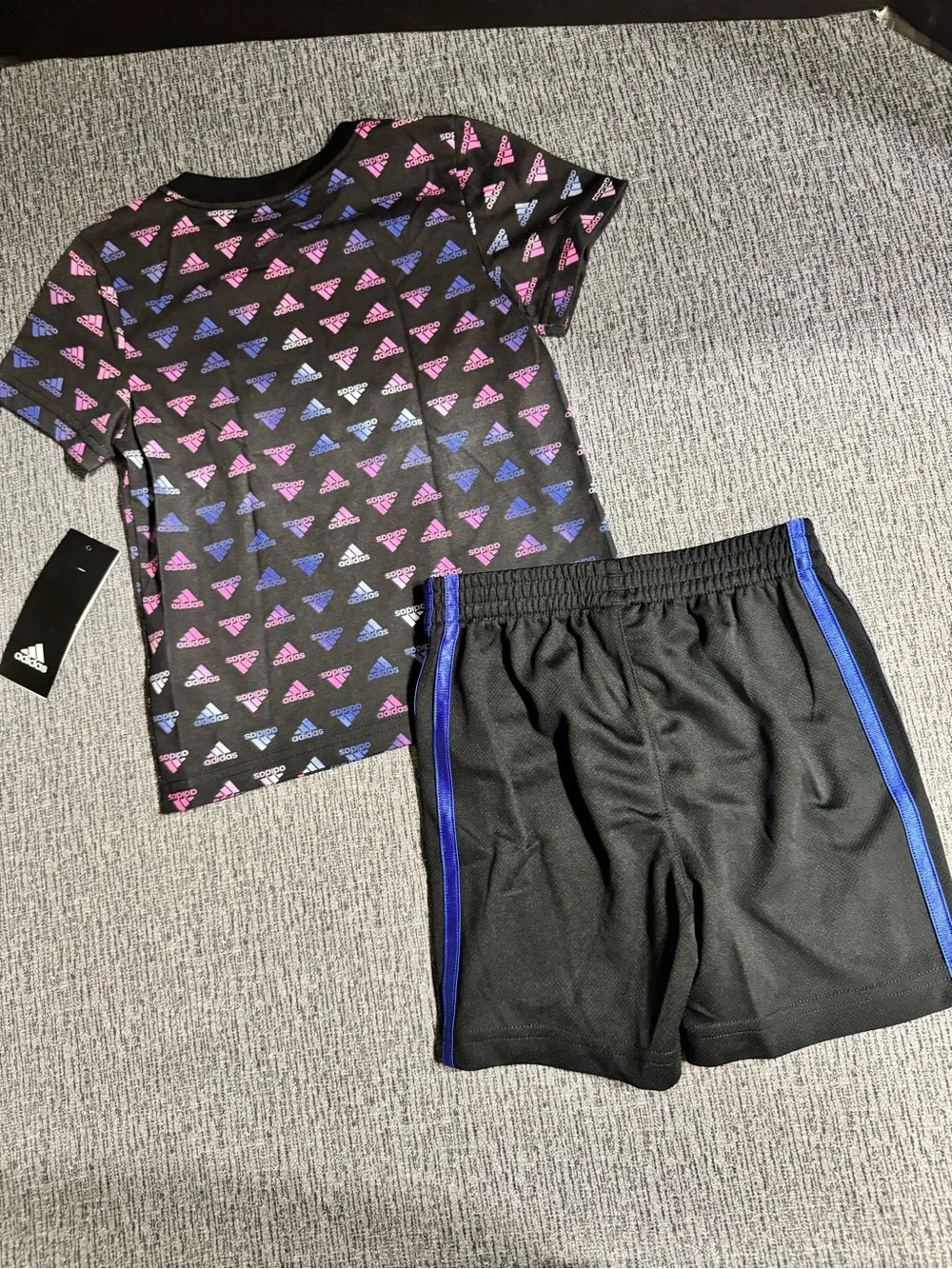 Adidas Logo T-Shirt and Shorts Set